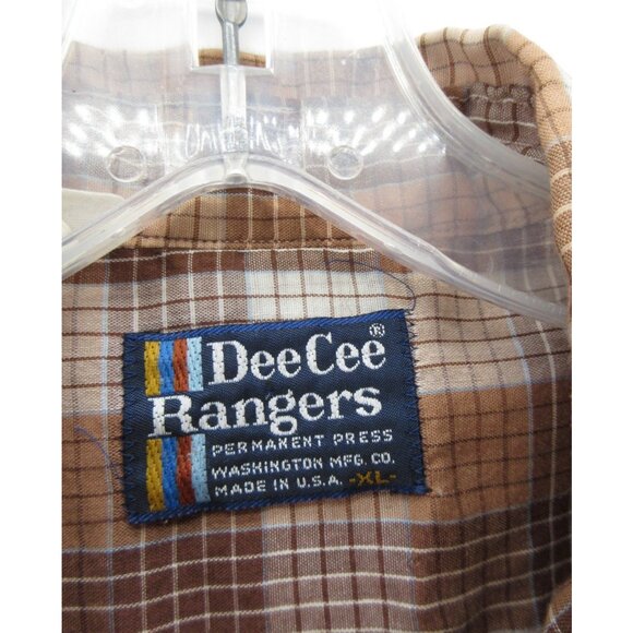 VINTAGE Dee Cee Rangers Shirt XL Western Pearl Snap 70s Cowboy Rodeo - Picture 8 of 10